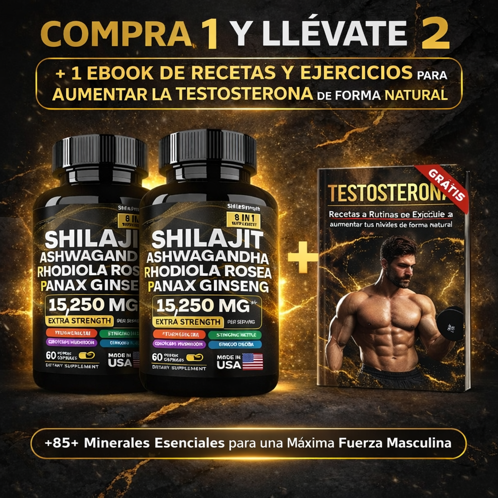 (COMPRA 1 Y LLEVA 2) Shilajit: La Alternativa Natural al Viagra + (EBOOK EXCLUSIVO)