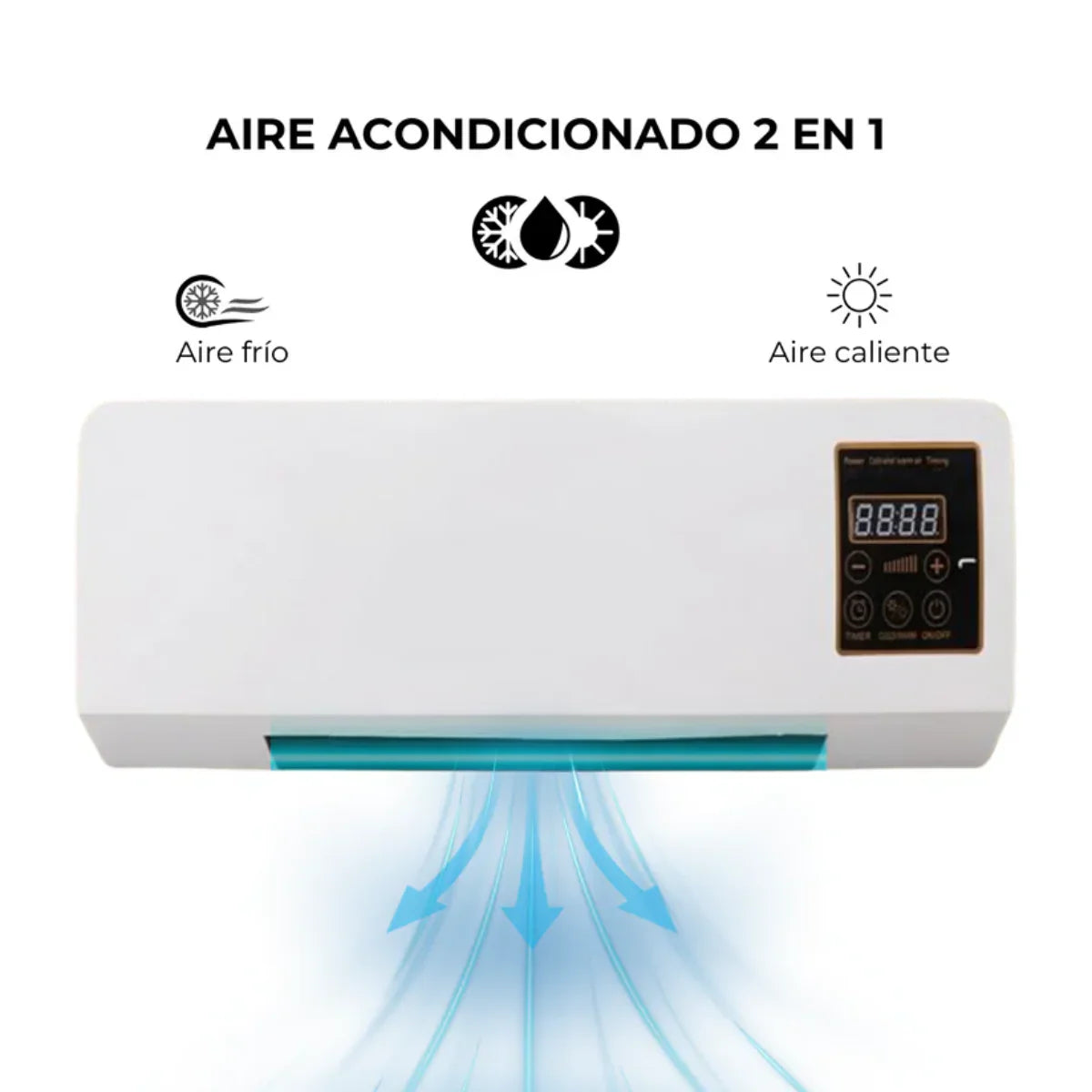 🔥❄️ AIRE ACONDICIONADO PORTÁTIL 2 EN 1 – ¡Enfría y Calienta al Instante!