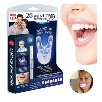 Blanqueador dental UV Consigue una sonrisa perfecta en solo 20 minutos.