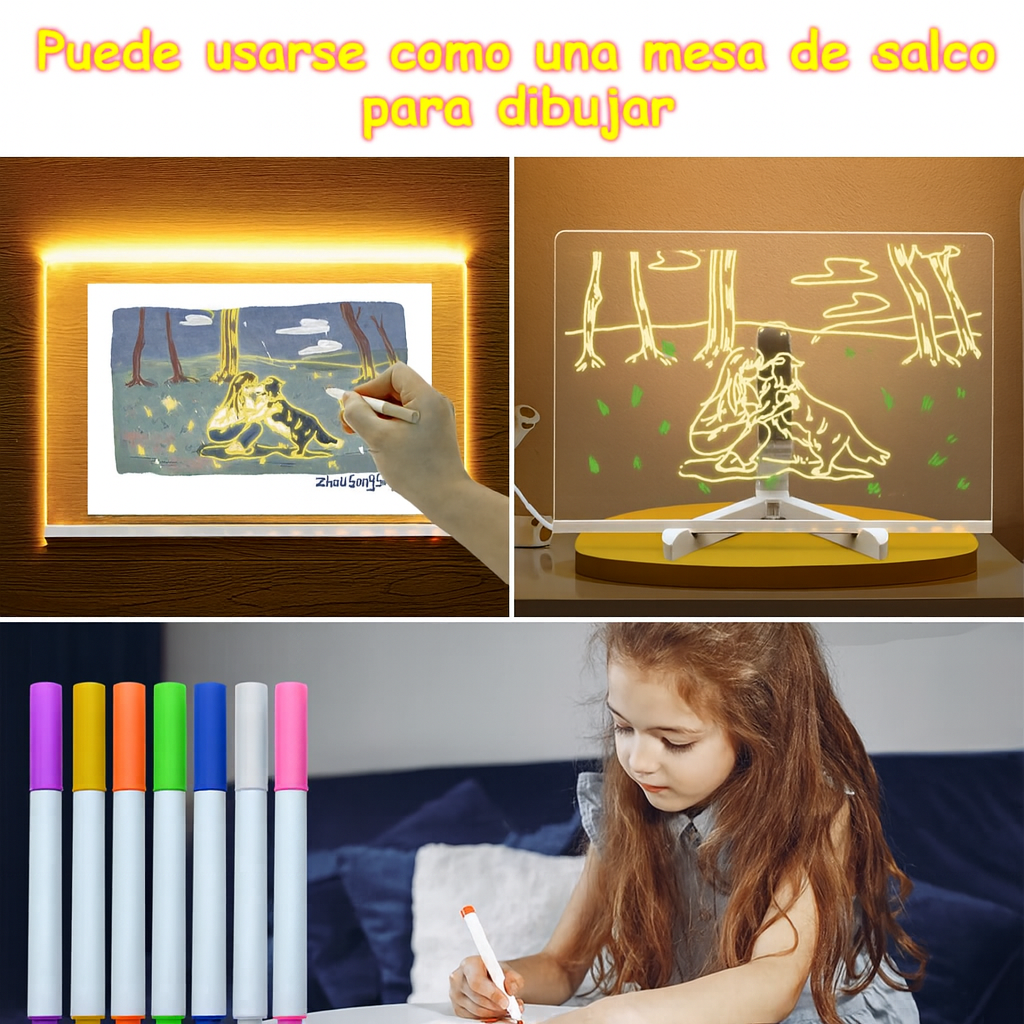 Pizarra de Mensajes con LED Luminosa