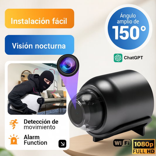 Mini Cámara de Seguridad Full HD 4K UltraVision™