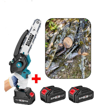 Motosierra inalámbrica de 6 pulgadas con 2 baterías