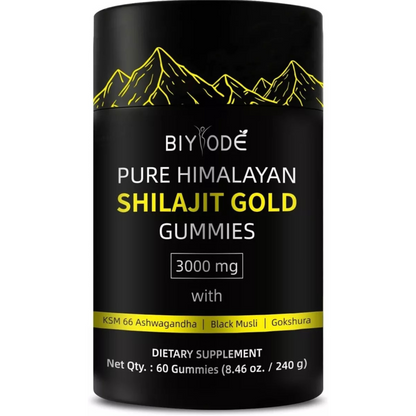 Gomitas de Shilajit 100% Puro del Himalaya